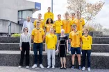 Das Team der Rub-AthletInnen mit HSP-Mitarbeitenden Ines Lenze, Mirco Kreyenkamp und Carla Werner