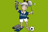 Ruby Breitensport grüner Hintergrund