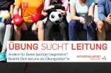 Übungsleitende für verschiedene Sportarten gesucht