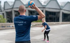 Team Hochschulsport spielt auf dem Forum