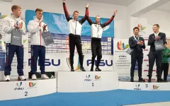 WUC Kanu Sprint 2022 Nico Paufler Siegerehrung