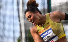 Joyce Oguama beim Diskuswurf