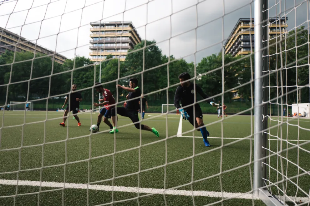 Mannschaft beim Training