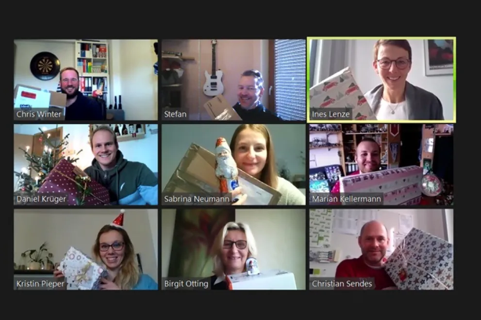 Weihnachtsfeier 20 Hochschulsport Team