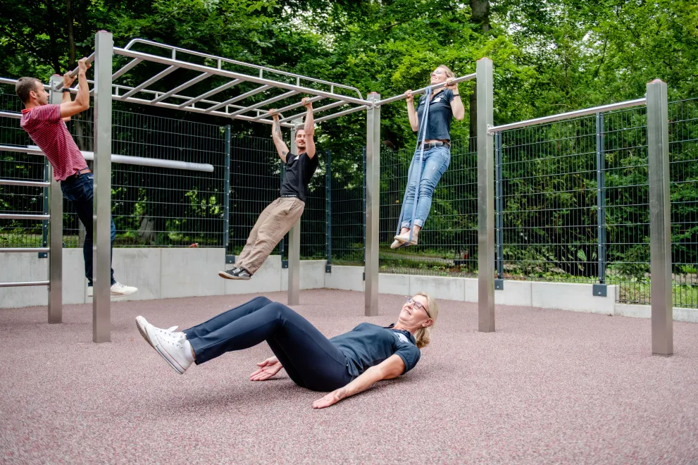 Eröffnung Calisthenics Anlage Training Kristin