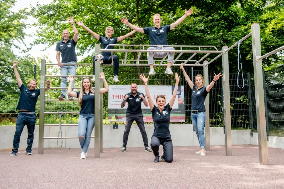 Eröffnung Calisthenics Anlage Sportstätte Team Hochschulsport