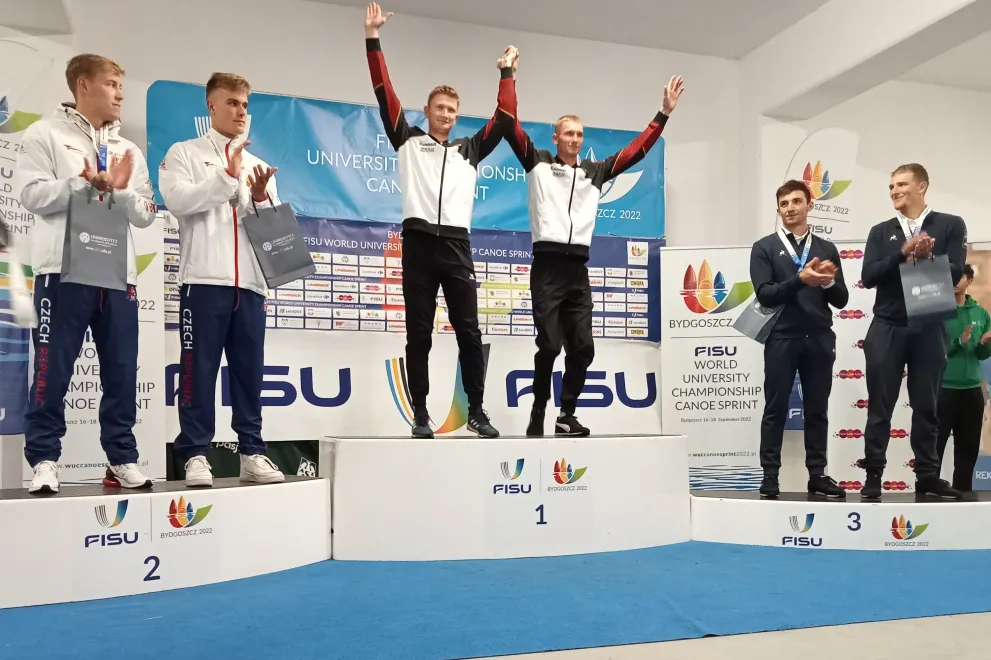 WUC Kanu Sprint 2022 Nico Paufler Siegerehrung