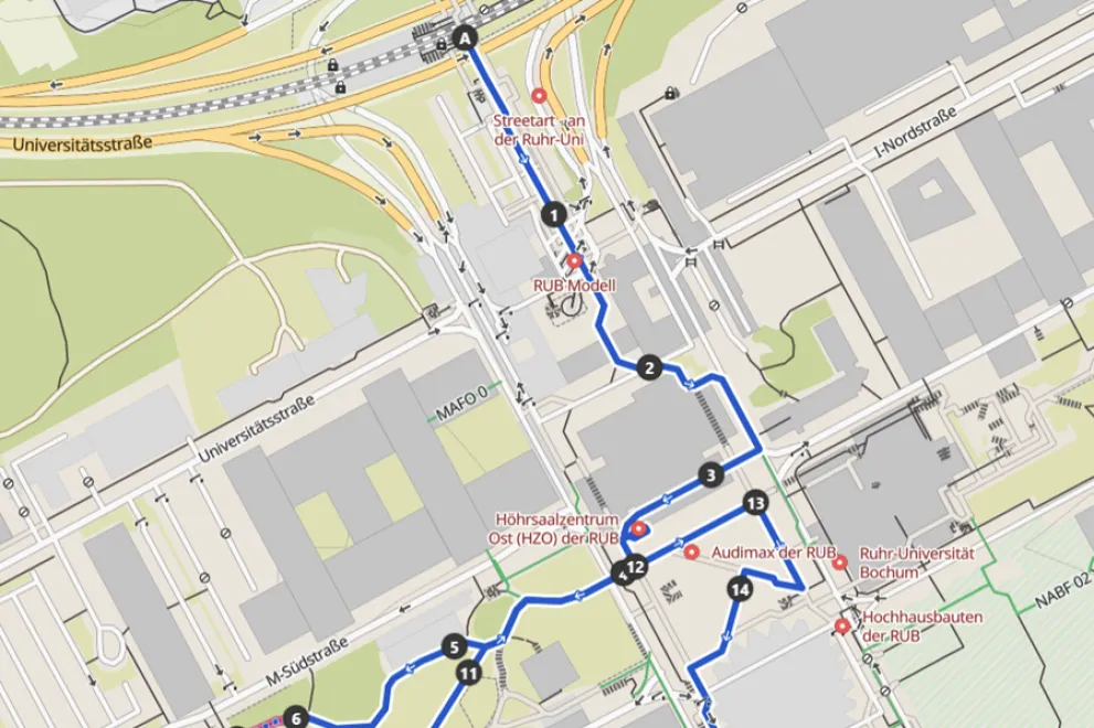 Streckenverlauf Flame Relay