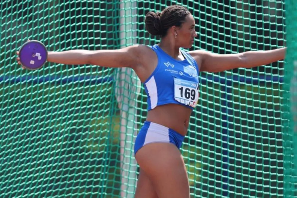 Joyce Oguama startet in den Leichtathletik-Wettbewerben im Diskus. 